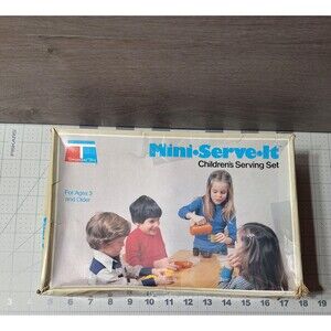 Vintage Tupperware Toys Mini Serve It Childrens Serving Set